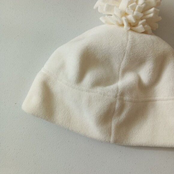 OLD NAVY Fleece Beanie Ski Skull Cap Ivory One Size Knit Outdoor Fall Winter - Picture 7 of 10